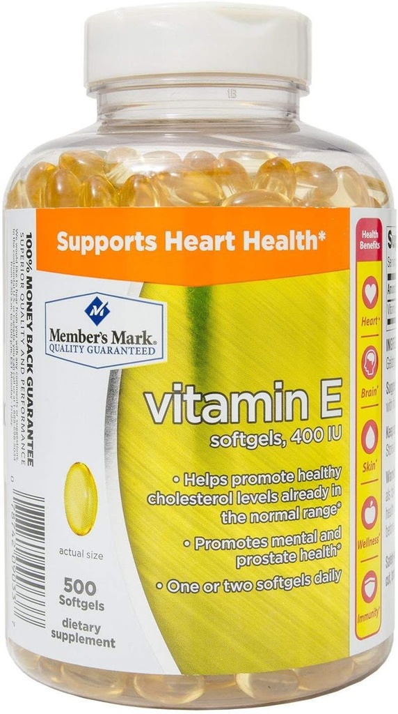 Medlemmenes Mark Vitamin E 400 IE Diett Supplement (500 Count)
