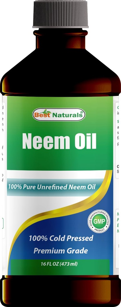 Beste Naturals 100% ren Neem olje, 100% kaldt presset og ubegrenset - 16 OZ (1 flaske)