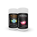 Intelligent Labs 2-i-1 Bundle av Barneprobiotika med Sunfiber og FOS + Kvinners Probiotika (UTI Formula med Cranberry & D-Mannose), ingen kjøleskap nødvendig, 2 måneders forsyning per flaske