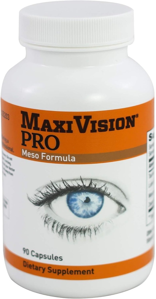 MaxiVision® PRO Meso Formula - Mesozeaxanthin - Lutein - Zeaxanthin - 90 kapsler, 1 flaske