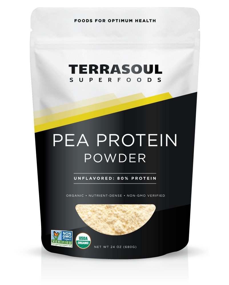 Terrasoul Superfoods Organic Pea Protein (uflavorert, glatt tekstur), 1,5 pund