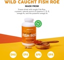 Paleovalley Wild Caught Fish Roe - DHA / EPA, Full Spectrum Omega -3 Fatty Acids - Inflammasjon, Visjon, Mood, Immunitet Boost - 28 Serveringer