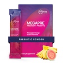 Mikrobiom Labs MegaPre Prebiotic Fiber pulver for kvinner, menn og barn - Pre-dosert Prebiotisk Fiber Supplement pulver med klinisk testet oligosakkarider - Pineapple Orange Guava (30 drikke pakker)