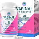 Vaginal probiotika, PH Balance for kvinner, 70 milliarder CFUs Kvinner Probiotika for Vaginal Helse, Urinal, Odor Control, Flor, Ph Balance & Hormone, med Prebiotic & D-Mannose - hyllestabil, 60 Caps