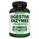 Digestive enzymer med probiotika - Multi Enzyme Næringstilskudd - Acidophilus Bromelain Papaya Papain Lipase & Lactase - Forbedre Digestion - 120 piller - Arazo ernæring