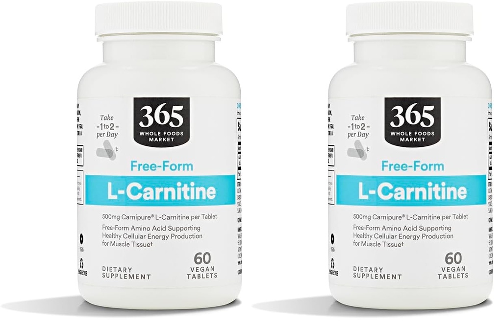 Hele Matmarked, L Carnitine 500mg, 60 ct (Pack of 2)
