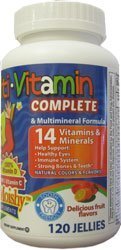 Onkel Moishy Barn Multi-Vitamin Mineral Jellies med Choline - 120 Jellies av onkel Moishy