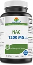 Brieofood NAC Supplement N-Acetyl Cysteine 1200 mg per servering 250 kapsler - Immunstøtte Supplement