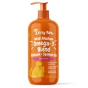 Zesty Paws Wild Alaskan Omega-3 Blend Pollock + Salmon Olje for hunder og katter-hud og Coat støtte, Omega 3 Supplement for kjæledyr, 32oz