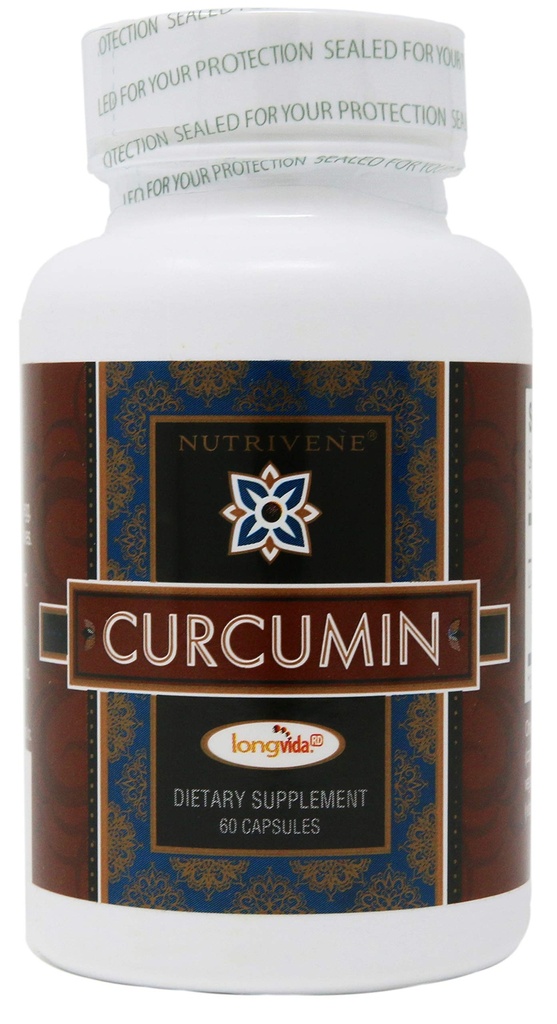 Curcumin, LongvidaTM av Nutrivene (500 mg, 60 kapsler)
