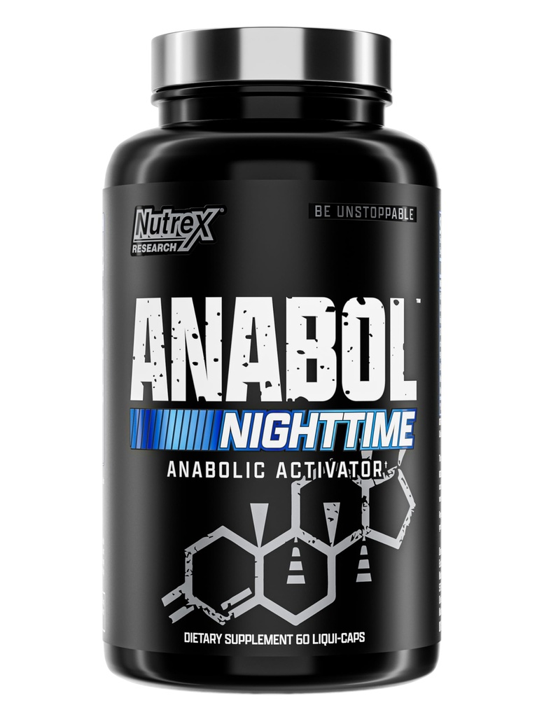 Anabol PM Nighttime Muscle Builder & Sleep Aid | Anabole Muscle Building Supplement | klinisk undersøkt RIPFACTOR, Epicatechin & mer | Post Trening Muscle Recovery & Styrke – 60 piller