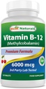 Best Naturals Vitamin B12 6000 mcg 120 tabletter