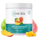 En Sol Pre-Workout for kvinner, Forbedret pumpe og fokus, Ingen Jitters eller Crash, Naturlige ingredienser, 100% vegansk, Glutenfri og soyafri, (Mango Guava)