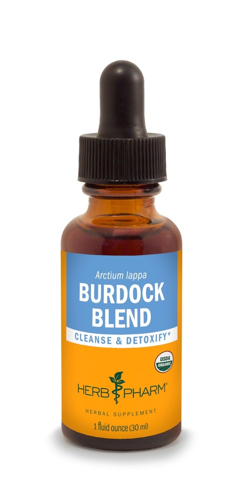 Herb Pharm Burdock Blend flytende ekstrakt for å støtte rensing og avgiftsgivende - 1 Ounce (DBURD01)