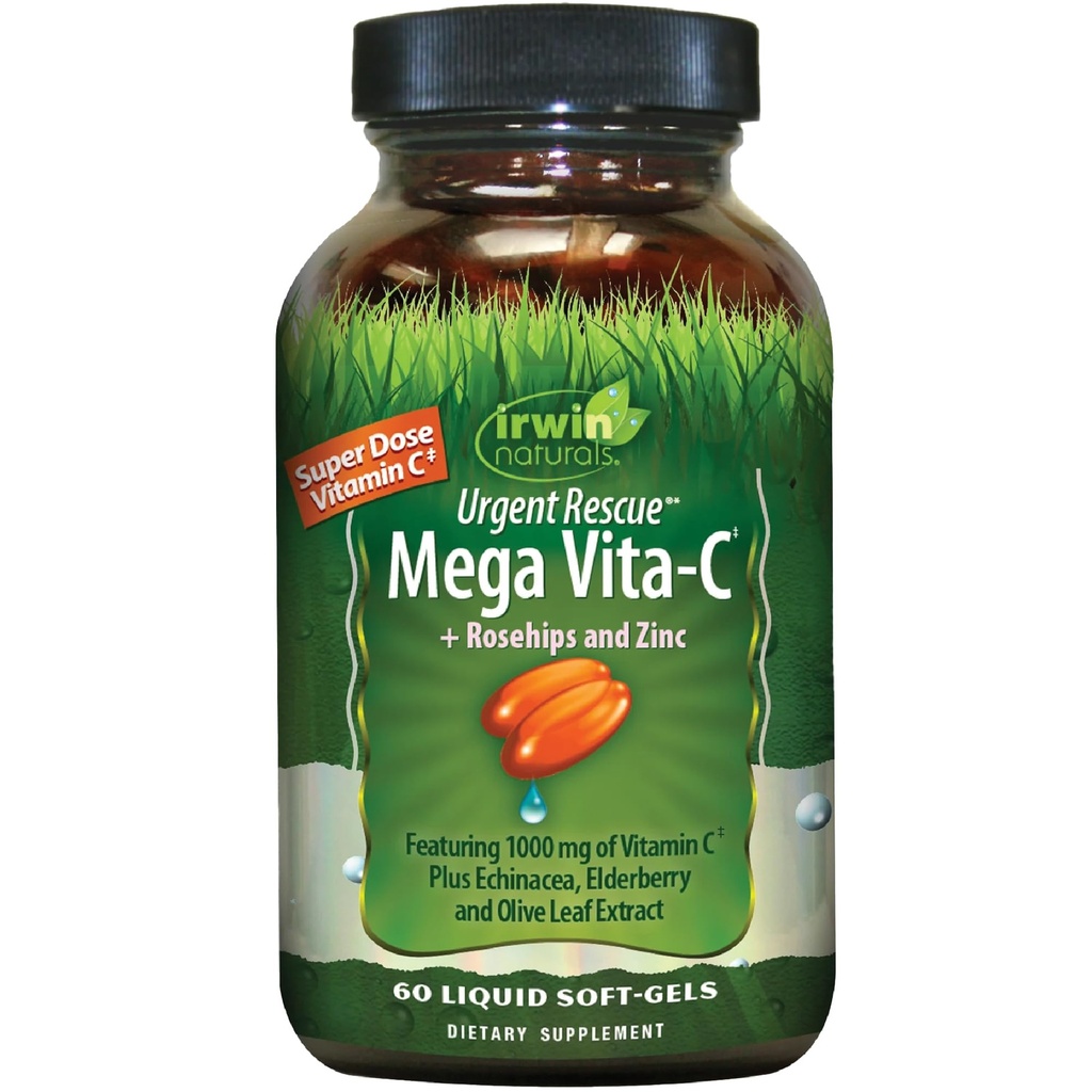 Irwin Naturals Vita C Plus urgent Rescue, 60 greve