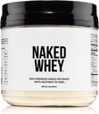 NAKED Whey 1Lb - Bare 1 Ingredient, Grass Fed Whey Protein pulver, utdødd, Ingen Gmos, Ingen soya, Glutenfri, Stimulert vekst, Forbedring Recovery - 15 Services
