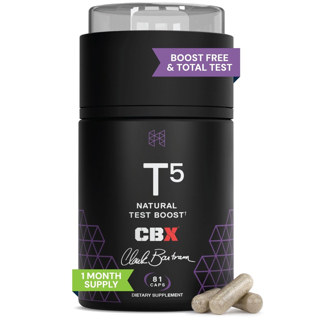 HPN T(5) Testosteron Optimasjon Booster | Naturlig testosteron Supplement med Testofen | Øk utholdenhet og energi | Forbedre evne til å bygge muskler med LJ100 | Veganvennlig |