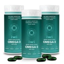 Iwi Omega-3, 90 Softgels (90 serveringer), Vegansk plantebasert Algae Omega 3 med EPA + DHA, hele-Body støtte kosttilskudd, krill & fiskolje alternativ, ingen fiskelig ettersmak