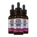 Piping Rock Kids Melatonin flytende 1 fl oz | 1 mg | Pakke med 3 flasker | Berry Flavor Drops | Ikke-GMO, Glutenfri Supplement