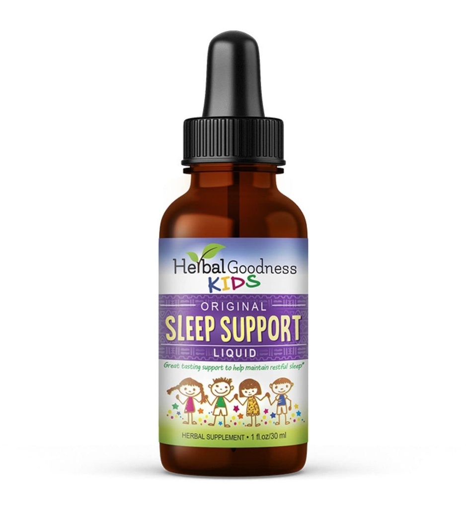 Kids søvn støtte flytende ekstrakt - Naturlige Kids Plant Basert Herbal søvnhjelp, med kamille, Guava Leaf - 1oz flytende ekstrakt - Herbal Goodness (1 enhet)