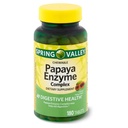 Spring Valley Spring - Valley Papaya Enzyme Complex Tabletter - 180 Chewable Tabletter Pakke med 2 180 greve (pakke med 2)