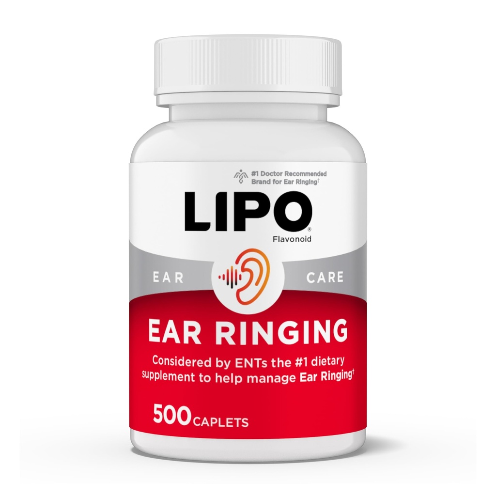 Lipo-Flavonoid Plus Tinnitus Relief - Legen-anbefales for ringing øre - klinisk bevist sitron Bioflavonoid kompleks med vitaminer C, B1, B2, B6, B12, & kalsium - 500 kapler