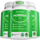 Rosabella Moringa Capsules - Pure Moringa pulver, energi, hud, immun & gut helse Supermat, rik på antioksidanter, essensielle vitaminer og aminosyrer, naturlige grønn supermat Supplement - 180 greve