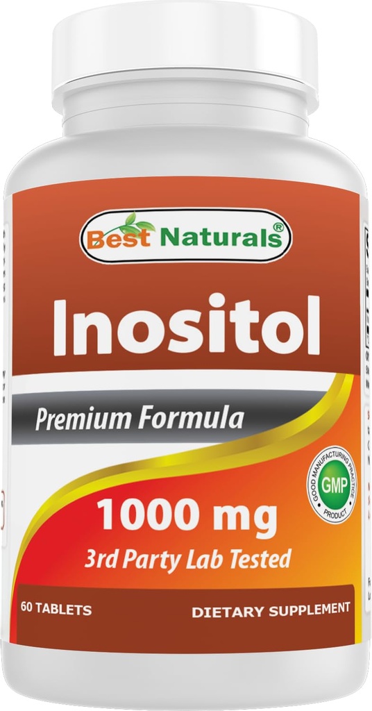 Best Naturals Inositol 1000 mg 60 tabletter