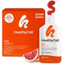 Healthycell Eye Helse Daglig flytende Supplement - Øyevitaminer & Mineraler med lutein, Zeaxanthin, Astaxanthin & Beta Caroten for Sight Care og Macular Support - 30 Gel-pakker