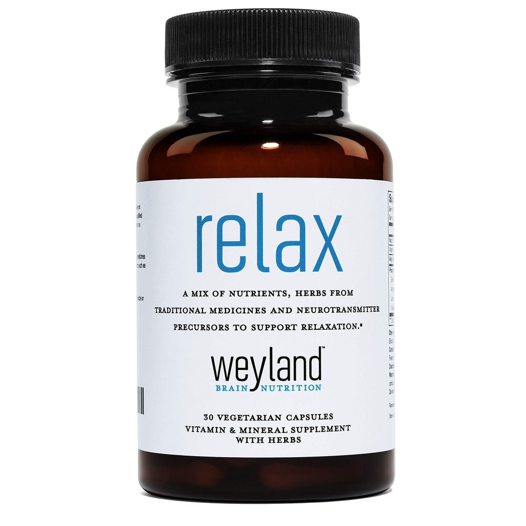 Avslappende - naturlig søvn Supplement med GABA, L-Theanine, Valerian Root, 5-HTP, sitron Balm – rolig og avslappende hjelp - 30 vegetariske kapsler