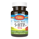 Carlson Sunn Mood 5-HTP Elite 100 mg med vitamin B6 - Mood Support & Relaxation Supplement - Raspberry Chewable - 60 tabletter