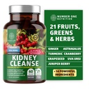 N1N Premium Nurnal Cleanse [21 Potent urter] for Urin Tract & Blader Control, Naturlig Nurnal Support med Cranberry Extract, Astragalus og Uva Ursi Leaf, 60 Veg Caps
