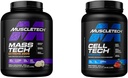 MuscleTech Mass Gainer Mass-Tech Extreme 2000, Muscle Builder Whey Protein pulver & kreatin Monohydrat Powder Cell-Tech Creatine Post Trening Recovery Drink Muscle Builder