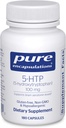 Pure Enkapslinger 5-HTP 100 mg - Hjerne Helse, søvnforskrift og appetittstøtte* - 5-hydroksytryptofan - Glutenfri og ikke-GMO - 180 kapsler