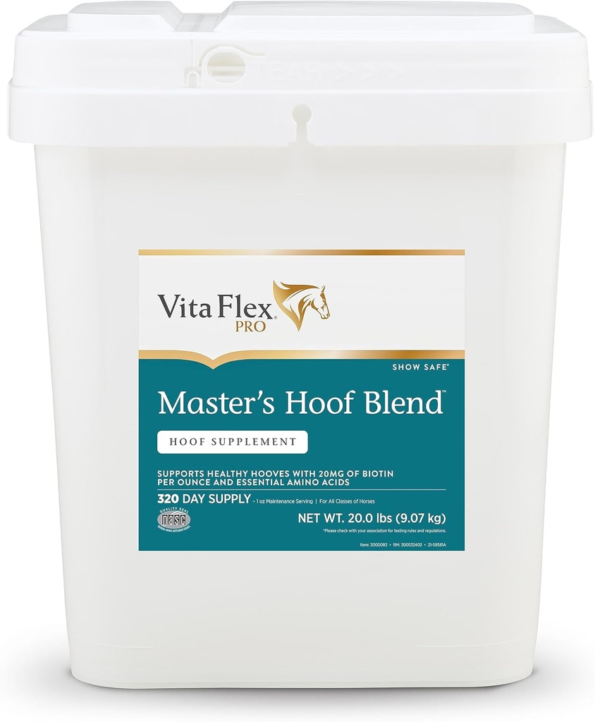 Vita Flex Pro Master's Hoof Blend Formel naturlig mørk grønn 320 dagers forsyning 20 pund