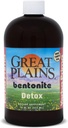 Yerba Prima flytende Great Plains Bentonite Clay - fra gammel vulkansk aske - Naturlig Mineral Supplement