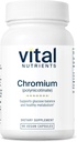 Vital næringsstoffer kromi Polynicotinate 200mcg | kromi kosttilskudd for sunn fett og karbohydratmetabolisme | Kolesterol vedlikeholdstillegg | Gluten, Dairy, Soya Gratis | Ikke-GMO | 90 kapsler