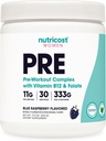 Nutricost Pre-Workout pulver for kvinner, blå bringebær, 30 serveringer