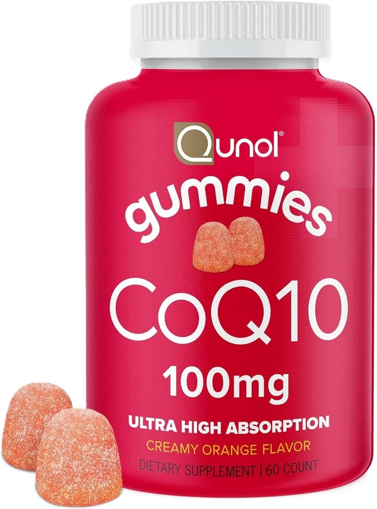 Qunol CoQ10 Gummies av Qunol, 100 mg, Delicious Gummy Supplements, Hjelper støtte hjerte helse, 60 ct