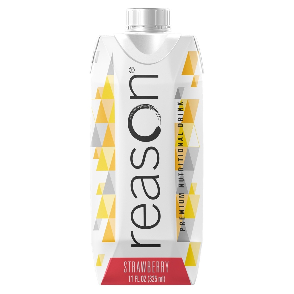 Årsak Premium høy kaloriprotein drikk - Gratis soya, gluten, GMO, kunstige flavorer og søtningsmidler - NSF-sertifisert, Laktose-vennlig og flott for tubefeeding - Jordbær, 11 oz