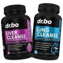 DR. BO Liver Cleanse & Lung støtte piller - Herbal Cleanser Formler for å støtte Liver & Lung Health