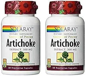 Solaray Artichoke Leaf Extract, 300 mg, 60 greve (2 pakke)