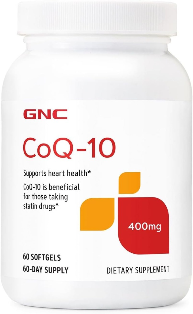 GNC CoQ-10 400mg | Støtter hjerte helse | 60 greve
