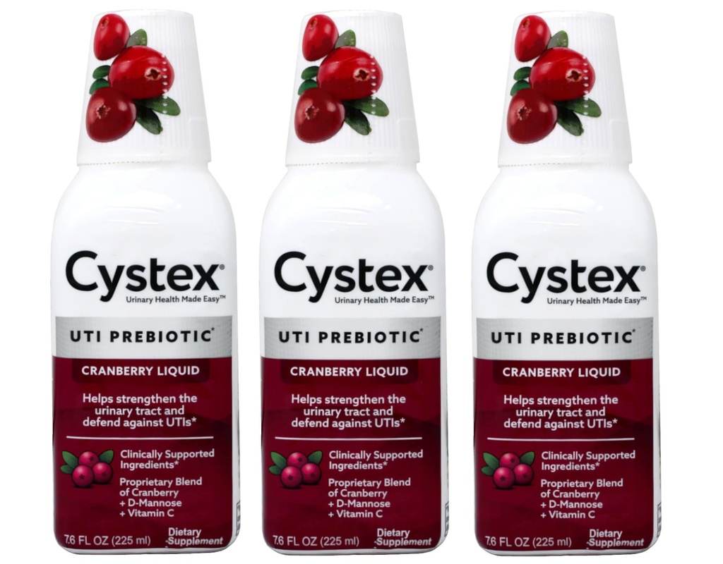 Cystex urinhelse vedlikehold Cranberry 7,6 Fl Oz (pakke med 3)