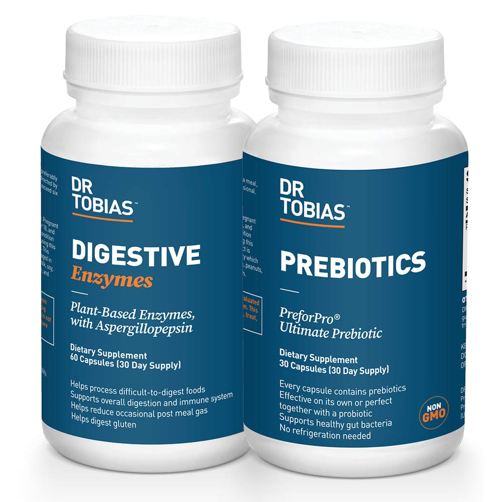Dr. Tobias Prebiotika & Digestive Enzymes Bundle for Digestive Helse