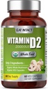 Vegansk Hele maten vitamin D, 2000 IU (50 mcg), D2, To ingredienser (organisk hele moshroom og organisk vegansk kapsel), ikke-GMO, tredjeparts testet, 60 dagers forsyning