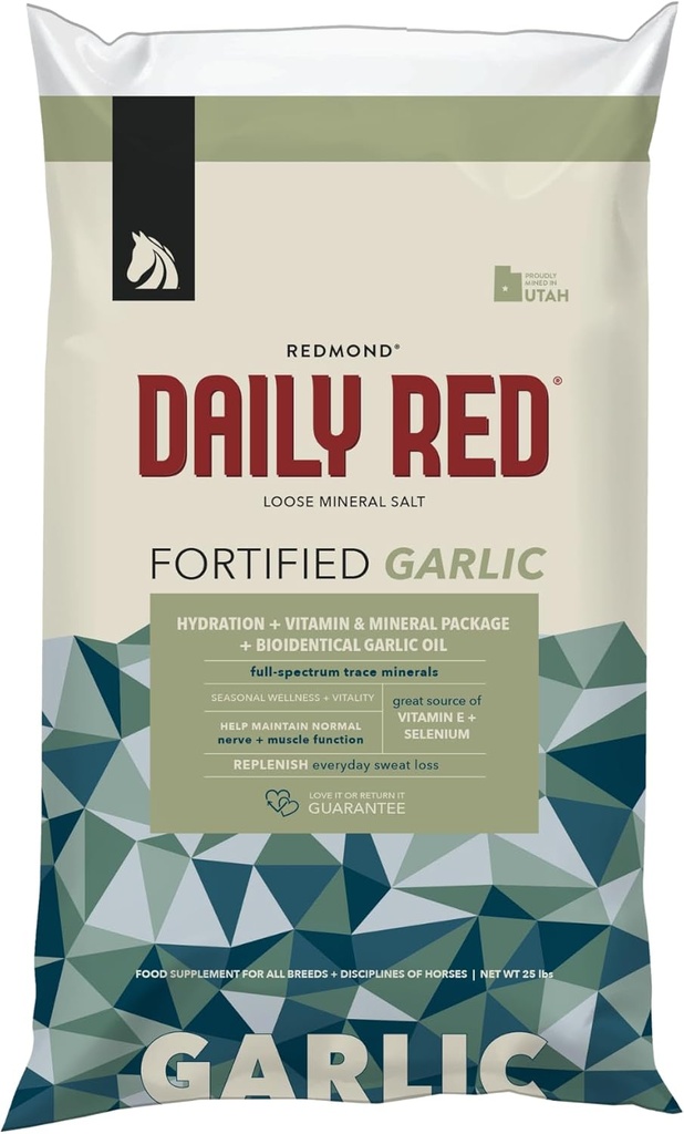 Redmond Daglig Rød | Hest vitaminer og mineraler Supplement - 25 LB Bag