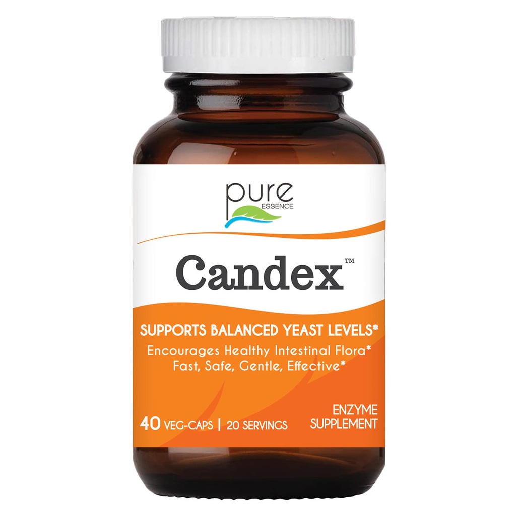 Pure Essence Candex Supplement - Yest Overvekst Supplement med Digestive Enzymer, Yest Infeksjon Probiotic Aid for menn og kvinner - 40 Kapsler