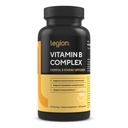 LEGION Vitamin B-Complex (120 Kapsler) - Vitamin B Kompleks med Choline og Inositol støtter Mood & Liver Funksjon - Vegan B Complex Vitaminer støtter energimetabolisme og muskelfunksjon