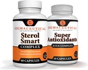 Niacin – Beta Sitosterol – Policosanol – Plantesteroler - hvitløk – Cayenne Supplement Plus Super Antioksidant Supplement - Goji Berry, Acai Berry, Mangosteen, Resveratrol, Pomegranate & Noni